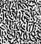 Abstract calligraphic seamless pattern.