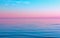 Abstract Calm Blue With Pink Seascape Background