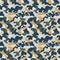 Abstract camouflage mimetic fabric wallpaper