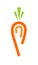 Abstract carrot logo
