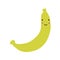 Abstract cartoon banana. Funny character. Collage scandinavian style.