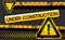 Abstract caution background