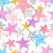 Abstract celebration background with watercolor stars