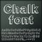 Abstract chalk font