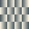 Abstract checkered halftone geometric seamless pattern with triangles.