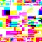 Abstract chemical glitching effect. Random digital signal error. Abstract contemporary texture background colorful pixel mosaic.