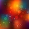 Abstract Christmas background. Colorful holiday bokeh. Bright and abstract blurred rainbow background