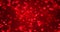 Abstract christmas gradient red gradient background with bokeh glitter and red hearts shape flowing, valentine day love