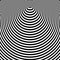 Abstract circle lines graphic design. Concentric rings pattern