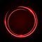 Abstract Circle Neon Light Red Frame, halo vector background