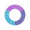 Abstract Circular Rotation Icon. 3D Illusion. Element for Design