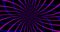 Abstract circular vj motion tunnel of blue violet neon stripes and on black background