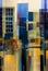 Abstract City Lights Clock Middle Color Endless Forest High Buildings Window Visible Layers Blurred Lost Edges Panoramic