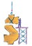 Abstract Clip Art of Fixing money issues