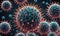 Abstract close up of virus, science beauty background