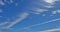 Abstract clouds on blue sky transparent background