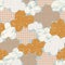 Abstract cloudscape, vintage vector pattern