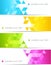 Abstract color banner