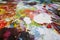 Abstract color Palette Acrylic Oil paint. Abstract art Paintin