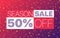 Abstract color sale banner template. Season sale