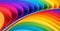 Abstract color shape lines rainbow