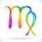 Abstract color sign of the zodiac - Virgo