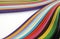 Abstract color wave rainbow strip paper background