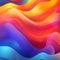 Abstract colored bright background. Multicolored waves. AI generated