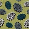 Abstract colored cogwheels - seamless pattern