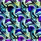 Abstract colored graffiti psychedelic seamless pattern