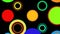 Abstract Colorful Animated Circle Rings Video Loop Background â€“ 4k Resolution Closeup Composition.