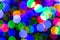 Abstract colorful background bokeh city`s lights at night