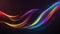 abstract colorful background A dark abstract background with rainbow curves and sparks