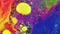 Abstract colorful background sequins paint bubbles