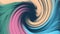 Abstract colorful background with spiral waves painting