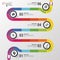 Abstract colorful business path. Timeline infographic template. Vector illustration