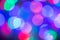 Abstract colorful defocused circular bokeh background