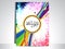 Abstract colorful dotted flayer