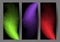 Abstract colorful feather banners