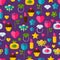 Abstract colorful gifts seamless pattern. Birthday, Valentines,