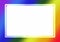 Abstract Colorful gradient rainbow colors background photo frame with copy space.