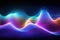 abstract colorful holographic light waveforms
