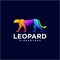 Abstract colorful leopard logo can be used for many industries