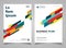 Abstract colorful modern stripe lines design brochure design background. illustration vector eps10