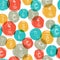 Abstract colorful retro seamless pattern (balls do