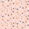 Abstract colorful seamless pattern in terrazzo style.