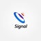 Abstract Colorful Signal Logo Sign Symbol Icon