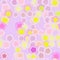Abstract colorful simple kids manga overlapping flowers on pastel violet background