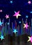 Abstract colorful stars cheerful
