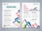 Abstract colorful stripe line overlap brochure corporate template. You can use for modern design of business brochure, book,